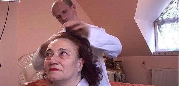  chubby 69 years mom fucked by hairdresser